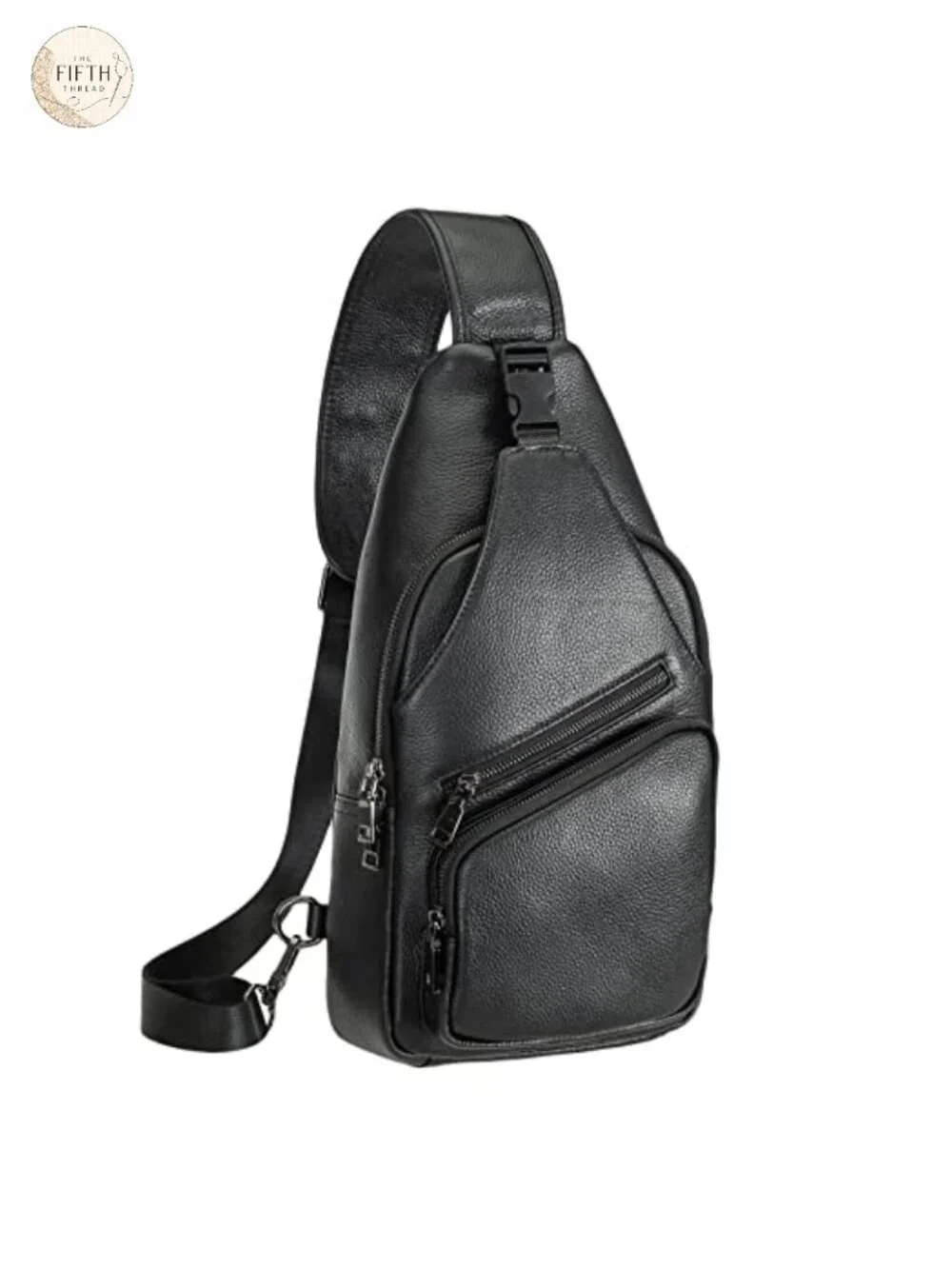 Italian Leather Sling Crossbody Bag Anti-Theft Travel Daypack
